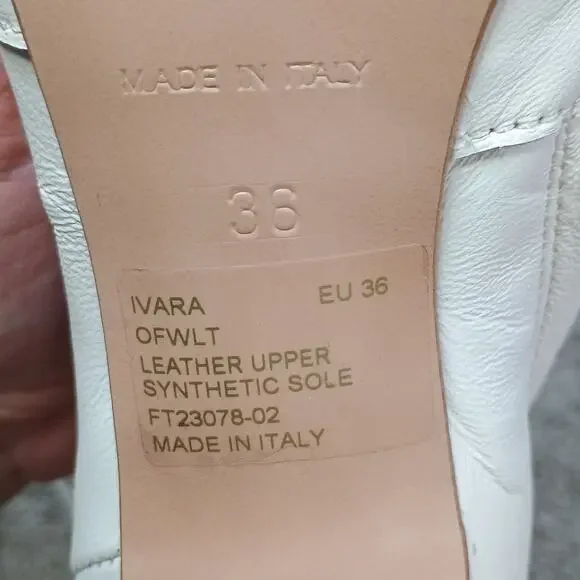 Zigi Ivara White Knee High Women's Boots Narrow Calf Size 36 / US 5.5-6 - Picture 6 of 16